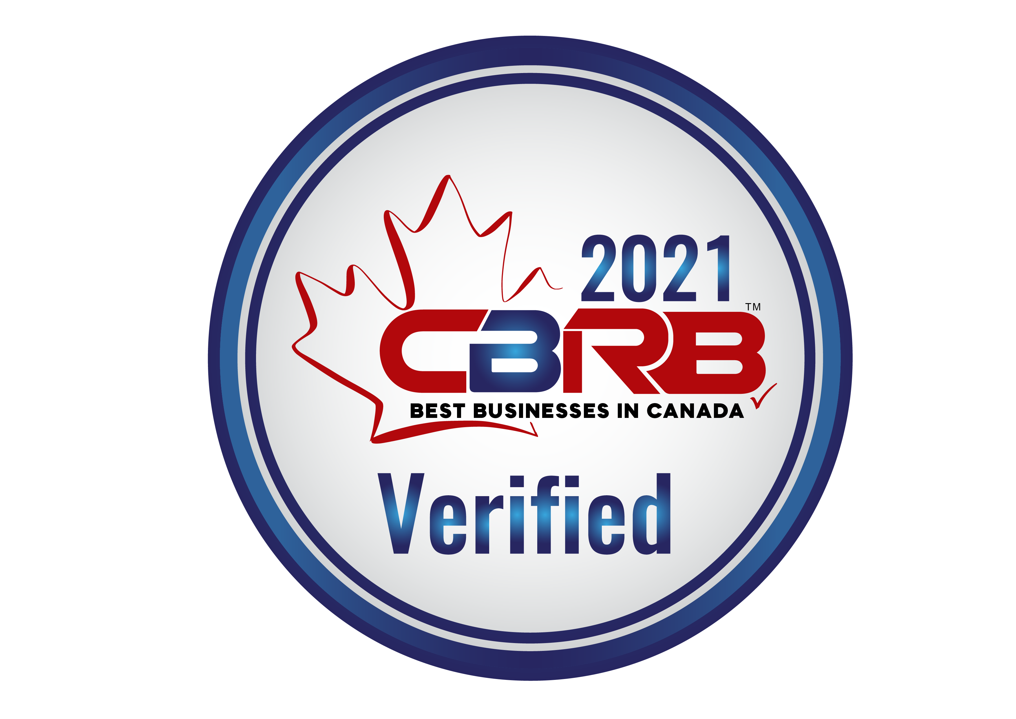 A badge that says cbrb 2 0 2 1 best businesses in canada verified